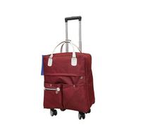 Sac De Voyage à Roulette Sac de Voyage à roulettes Universel, Sac d'embarquement Pratique, Sac de Voyage étanche, Sac à Main, Valise à roulettes Unisexe(Red 35x20x40cm)