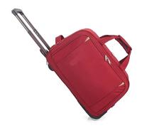 Sac De Voyage à Roulette Valise à roulettes, Sac de Transport, Sac de Voyage étanche, Sac de Sport à roulettes, Bagage à Main, Valise(Red)