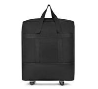 Sac De Voyage à Roulettes Bagage à roulettes noir unisexe, valise à roulettes Oxford pliable et extensible, sac de voyage for femmes et hommes, voyage de week-end Pour Les Voyages, Le Travail Et Les L