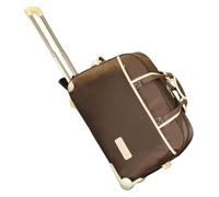 Sac de Voyage à roulettes, Extensible, léger et imperméable, idéal for la Salle de Sport ou Les Voyages.(Brown,Large)