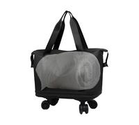 Sac de voyage à roulettes - Valise pliable avec roulettes - Sac de duffel spacieux avec roulettes à 360 ° - Compagnon de voyage idéal pour un usage quotidien, Noir , Voir description, Voir description