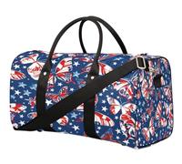 Sac de voyage américain pour femmes, hommes, filles, garçons, week-end, sac fourre-tout de 22,7 L, pour le sport, la gym, le yoga, couleur, 22.7L, Organiseur de sac