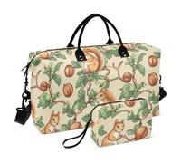 Sac de voyage animal écureuil noisette sac de sport unique sac fourre-tout sac de sport avec sangle réglable pour trekking pliable bolsa de para mujer