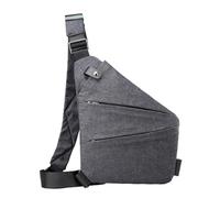 Sac de voyage antivol sécurisé pour ordinateur portable, sac à dos croisé antivol de voyage, sac à dos de voyage d'affaires, sac à dos croisé antivol de voyage, sac léger, Gris, Consulte la