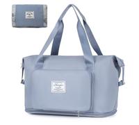 Sac de Voyage ARJDXDP 44x29x21, Sac de Bagage à Main Léger, Tout de Sport pour Homme Imperméable Sac de Week-End, Pliable Sac de Voyage Sac Cabine Avion Sac Organisateur Hospital Bag (Bleu)