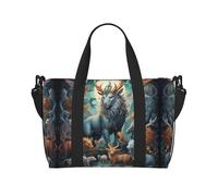 Sac de Voyage avec bandoulière réglable et imprimé Animaux mythiques - Convient pour Les Voyages et Le Sport