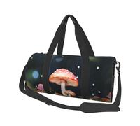 Sac de voyage avec bulldog anglais - Sac de nuit pour homme et femme - Grande capacité - Sac de sport en toile pour voyage, yoga, Champignons colorés., Taille unique