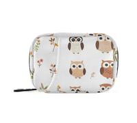 Sac de voyage avec compartiments amovibles Motif chouette Blanc