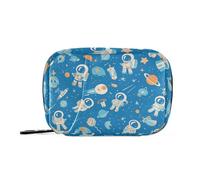 Sac de voyage avec compartiments amovibles Motif planète spatiale Bleu