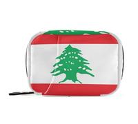 Sac de voyage avec compartiments amovibles - Pilulier portable et pratique - Drapeau du Liban - République libanaise