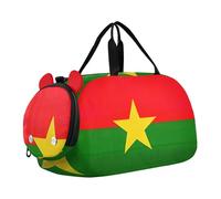 Sac de voyage avec drapeau des îles Vierges britanniques pour filles, sac de voyage, sac de voyage, sac de sport pour garçons, Drapeau du Burkina Faso, Classique