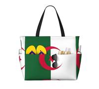 Sac de voyage avec imprimé drapeau de l'Algérie - Poche intelligente - Pour les vacances d'été, la randonnée, le camping, les activités de plein air