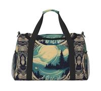 Sac de voyage avec inscription « Not All Who Wander Are Lost » - Grande capacité - Sac de voyage élégant et fonctionnel, noir, One Size