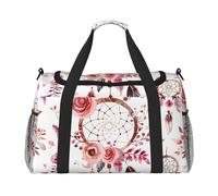 Sac de voyage avec motif attrape-rêves et plumes bohèmes pour homme et femme - Léger - Pour entraînement et vacances