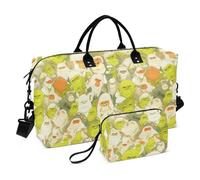 Sac de voyage avec sac de voyage motif groupe de babouins vert et orange avec trousse de toilette pour entraînement multifonctionnel bolsa de para hombre