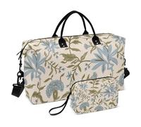 Sac de voyage bleu Crush Sac de voyage Sac de nuit Sac fourre-tout de sport Sac fourre-tout avec trousse de toilette pour salle de sport étanche, Bleu Crush, 1 size