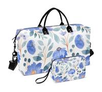 Sac de voyage bleu Crush Sac de voyage Sac de sport Sac fourre-tout Sac de sport avec trousse de toilette pour trekking Multifonctionnel