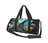 Sac de voyage bohème mandala fleurs colorées sac de nuit pour homme femme grande capacité sac de sport sac fourre-tout en toile pour voyage yoga, Deux libellules, Taille unique
