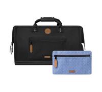 Cabaïa Sac de voyage Duffle Adventurer Berlin 40L – Cabine 45x30x29, déperlant, certifié vegan –Noir