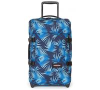Sac de voyage cabine à roulettes 42L double compartiment TSA 51cm - Imprimé palmier bleu - EK61L