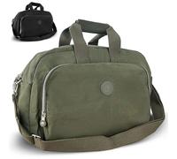 Sac de voyage cabine - Bagage à main Avion compatible avec Ryanair et Vueling - Sac de sport imperméable pour femme, sac de maternité, hôpital et w nd, vert, Standard, Classique