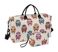 Sac de voyage chinois unique pour maquillage du visage de l'opéra de Pékin, sac de voyage, sac de gym avec sangle réglable pour le sport, étanche, bolsa para viajar en Avion de Mujer