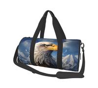 Sac de voyage coloré baleine sur arc-en-ciel sac de nuit pour homme femme grande capacité sac de sport sac fourre-tout en toile pour voyage yoga, Aigle, Taille unique