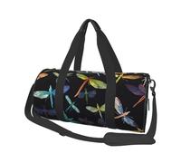 Sac de voyage coloré baleine sur arc-en-ciel sac de nuit pour homme femme grande capacité sac de sport sac fourre-tout en toile pour voyage yoga, Libellule colorée., Taille unique