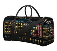 Sac de voyage coloré pour femmes, hommes, filles, garçons, week-end, 22,7 L, sac fourre-tout pour le sport, la gym, le yoga, couleur, 22.7L, Organiseur de sac