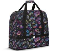 Sac de voyage coloré pour homme et femme, sac de week-end, sac fourre-tout pliable et séparé, 47 l pour le sport, la gym, le yoga, couleur, 47 L, Organiseur de sac