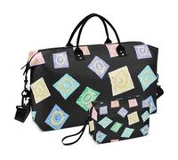 Sac de voyage coloré pour la nuit avec sangle réglable pour le trekking, multifonctionnel, Préservatif coloré, 1 size