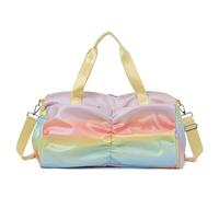 Sac de Voyage Colorful Women Gym Bag Travel Fitness Bags for Shoes Outdoor Shoulder Sports Student Bag Daily Dry Wet Handbags (Color : Yellow)