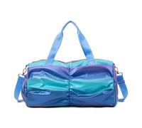 Sac de Voyage Colorful Women Gym Bag Travel Fitness Bags for Shoes Outdoor Shoulder Sports Student Bag Daily Dry Wet Handbags (Color : Blue)