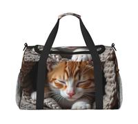 Sac de voyage compact imperméable pour le sport, la gym et le w nd orange endormi pour homme et femme