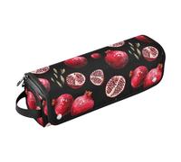 Sac de voyage compact noir grenade pour fers plats, lisseurs, fer à friser, accessoires pour cheveux pour femmes, essentiels de voyage, tapis résistant à la chaleur, grande capacité, pochette large