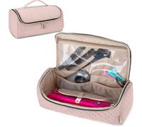 Sac De Voyage Compatible Avec Dyson Corrale Hair Straightener,Sac De Rangement Pour Fers À Lisser Et Accessoires,Beige Rose