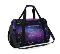 Sac de voyage constellations zodiacales pour filles, garçons, femmes, hommes, constellations, galaxie, week-end, sac à bandoulière, sac à main pour voyage, sport, gym