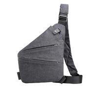 Sac de voyage contre le vol - Sac crossbodyy, sacs crossbodyy anti-vol | Sac anti-vol imperméable, sac à bandoulière pour homme, sac de poche, Gris, Consulte la descripción