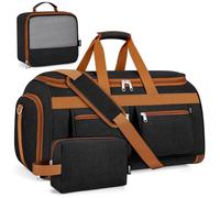 Sac de voyage convertible 2 en 1 pour vêtements, sac de voyage, sac de week-end, sac de costume à suspendre, A02-noir., Voyage/voyage d'affaires/voyage de fin de semaine à court terme