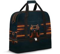Sac de voyage Cool Game Controller pour homme et femme, sac de week-end, sac fourre-tout pliable et séparé, 47 l pour le sport, la gym, le yoga, couleur, 47 L, Organiseur de sac