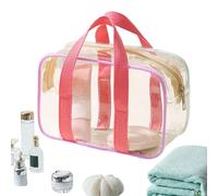 Sac de Voyage cosmétique étanche - Pochette de Rangement de Toilette à Fermeture éclair, étui de Rangement de Maquillage Compact, Accessoire d'emballage Portable | Vacances Salle de Sport Escapade de