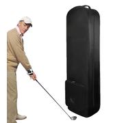 Sac de voyage de golf, sac d'avion de golf pour voyage avec roue - Pliable et léger - Rangement de fournitures résistant à l'usure pour hommes, femmes, voyages, golfeurs