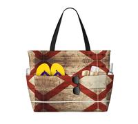 Sac de voyage de grande capacité avec drapeau de l'État de l'Alabama sur vieux grain de bois imprimé carte postale pour femme, sac fourre-tout de plage, sac de sport, pour voyage, gym, vacances