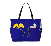 Sac de voyage de grande capacité avec imprimé drapeau de l'État de l'Alaska pour femme, sac fourre-tout de plage, sac de sport, pour voyage, gym, vacances