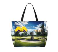 Sac de voyage de grande capacité avec imprimé parcours de golf pour femme, sac fourre-tout de plage, sac de sport, pour voyage, gym, vacances