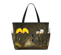 Sac de voyage de grande capacité de 30 L, motif haies sombres, Irlande du Nord, sac de voyage, sac fourre-tout pour homme et femme, Noir , Large Capacity Beach Travel Bag, Sac à vêtements de voyage