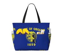 Sac de voyage de grande capacité pour femme avec imprimé drapeau de l'État de l'Oregon, sac de sport, sac de voyage, de gym, de vacances