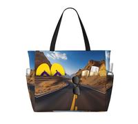 Sac de voyage de grande capacité pour femme Motif route dans le désert Freeway Highway Road In The Desert
