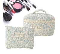 Sac de voyage de grande capacité | Trousse de maquillage zippée de grande capacité - cosmétique pour shampooing, brosse à dents, dentifrice, rasoir, Orchidée sur blanc, Refer to description