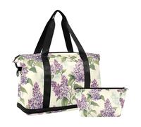 Sac de voyage de nuit avec piège réglable pour voyage en avion de grande capacité, beauté printemps fleurs rétro